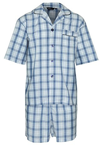 Mens Champion Luxury Polycotton Short Pyjama Lounge Wear Navy XXL
