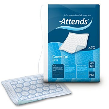 Attends Cover-Dri Plus, saugfähige Krankenunterlagen, 40 x 60 cm, 6x50 St