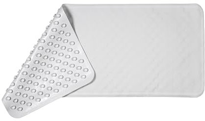 Croydex Rubagrip Bath Mat Non Slip Anti Mould for Inside Bath - Slip Resistant with Secure Grip Suction Cups, Easy to Clean, Made from Natural Rubber, Anti-Bacterial Hygiene 'N' Clean (Medium)