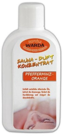 Warda Saunaaufguss Pfefferminz-Orange 1 l Flasche - Ein Liter Konzentrat