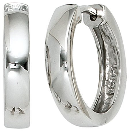 Jobo Damen-Creolen aus 925 Sterling Silber Durchmesser 17 mm