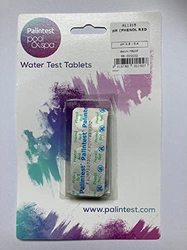 Phenol red pH test tablets swimming pool hot tub X50 Palintest