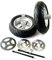 HMParts Felgen und Reifen Set 110/50-6 & 90/65-6.5 für Pocket Bike, Midi Bike