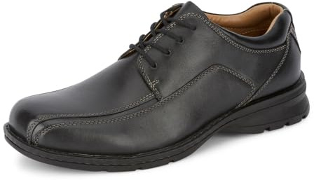 Dockers Trustee Leather Dress Shoes for Men Casual Cap Toe Mens Oxford Shoes, Black, 10.5