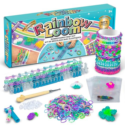 Rainbow Loom Original Rubber Band Bracelet Making Kit with Metal Hook