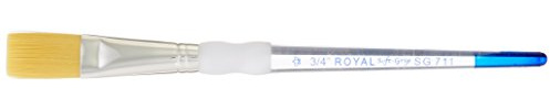 Royal Brush 3/4 inch Soft Grip Golden Taklon Stroke Brush (SG-711-3/4)