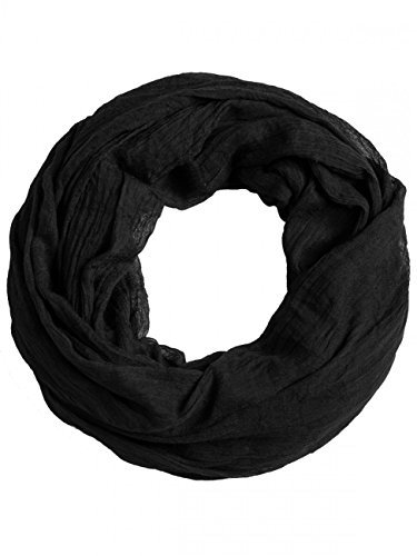 Caspar SC432 Damen Vintage Loop Schal, Farbe:schwarz, Accessoires:One Size