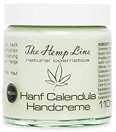 Handcreme mit Hanf & Calendula, reichhaltige Pflege für trockene & rissige Hände, ICADA-zertifizierte vegane Naturkosmetik (100 ml)