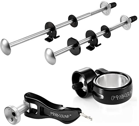 Raleigh PH111 Quick Release Wheel/Seatpost Lock 3 Pack Bicycle Set, Black