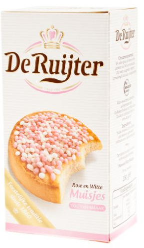 De Ruijter Crumble rose et blanc, Boîte, 280g