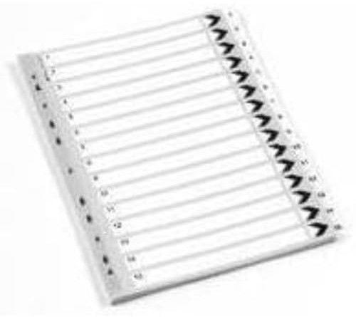 Q-Connect Index 1-15 Board Reinforced White (10 Pack)