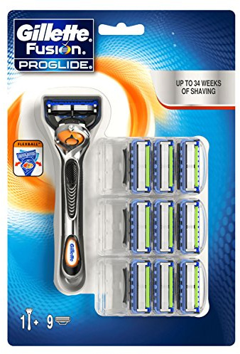 Gillette ProGlide Rasierklingen (Plus Flexball Rasierer), 10 Stück