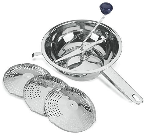 Metaltex 25222410080 - Passaverdura in Acciaio Inox, ⌀ 24 cm