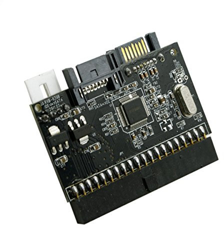 Cablecc IDE 100133 PATA vers Adaptateur Double série SATA 7PIN convertisseur réversible pour Disque Dur