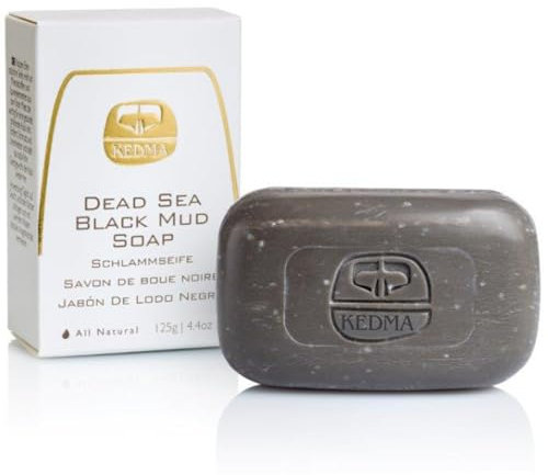 Kedma - Savon à la Boue Noire de la Mer Morte - Nettoyage en Profondeur et Purifiant - Pour Peaux à Problèmes - 125g