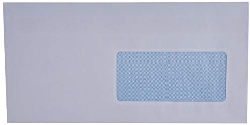GPV - Lote de 500 sobres autoadhesivos (110 x 220 mm, con ventana de 45 x 100 mm, 80 g)