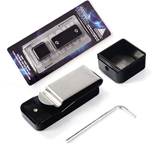 CUESOUL Billard Snooker Pool Billard Queue Magnetische Kreidehalter mit Gürtelclip (Schwarz)