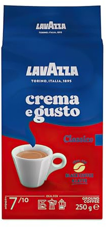 Lavazza Caffè Macinato Crema e Gusto - 4 confezioni da 250 grammi [1 Kg]