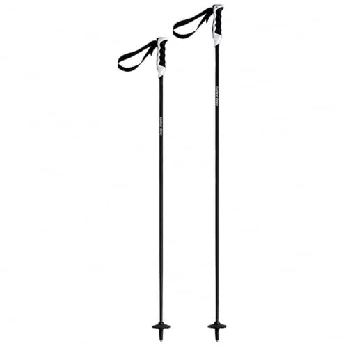 Komperdell alpin skidstänger kolsvart kol-skidstänger Duplo handtag storlek: 110 cm
