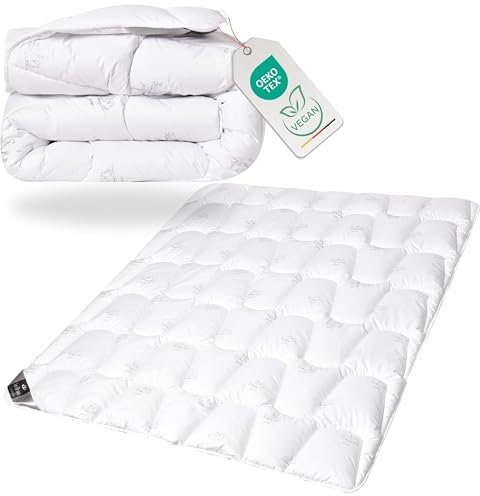 sei Design Winter Bettdecke 135x200 cm Mikrofaser Decke SWAN - Luxuriöse Steppdecke Atmungsaktiv & waschbar - warme Ganzjahresdecke Winterdecke für Allergiker Öko-Tex 135 x 200 cm