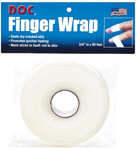 Tourna Unisex - Adult Doc Finger Wrap, White, One Size