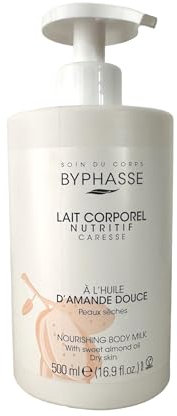 Byphasse - Lait corporel nutritif à l’extrait d’amande douce peaux sèches (doseur) - 500 ml