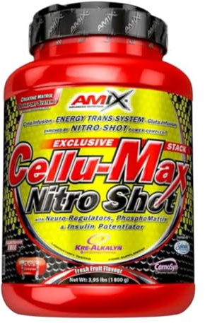 AMIX - Complemento Alimenticio de 1.8 kg - Cellumax Sabor a Naranja- Complejo de Carbohidratos - Realiza Entrenamientos Más Intensos - Reduce la Sensación de Fatiga - Aminoácidos Esenciales