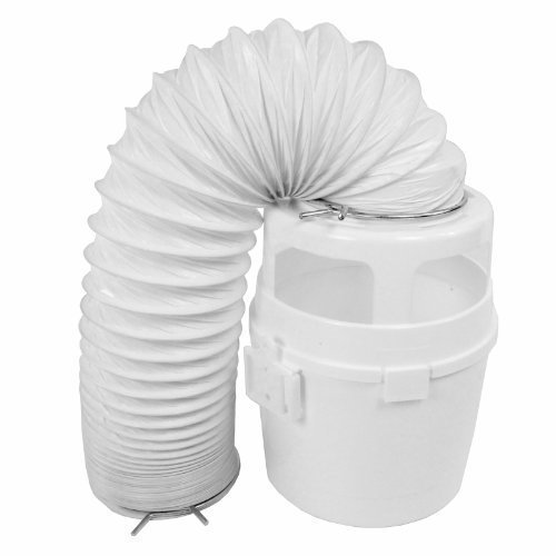 First4spares 1,2 m Tuyau D'aération Condensateur Seau Support Mural Kit pour Indesit Sèche-linge (Blanc)