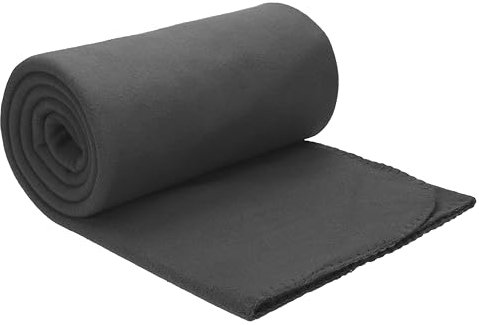Betz Fleecedecke 130x170 cm 180g/m² – Weiche Wohndecke & Kuscheldecke – Flauschige Sofadecke als Tagesdecke – Leicht, wärmend & pflegeleicht – Farbe Anthrazit