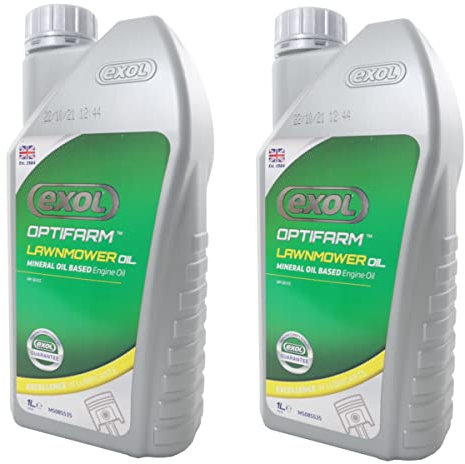 2 x 1LTR Exol SAE30 4 stroke Lawnmower oil - SAE 30 mineral oil