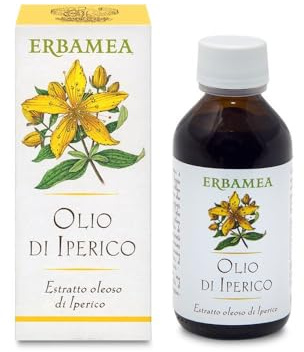 Erbamea ACEITE (OLEOLE) POR HIERBA DE SAN JUAN 100 ml. Calmante para quemaduras de sol, erupciones cutáneas