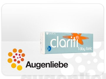 Clariti 1 Day Toric Lentes de contacto tóricas diarias, R 8.6, D 14.3, -2.5 dioptría, cilindro -1.25, eje 80-30 lentillas