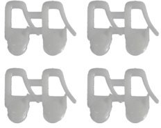 Liedeco Schleuderwagen mit Faltenlegehaken für Gardinenschienen, Vorhangschienen