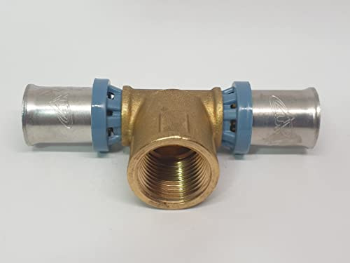 RACCORDO A PRESSARE UNIVERSALE A T FEM. 20X1/2 Cod. UNI4007200002001 Pezzi per scatola 16