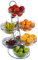 Buffet Leiter Metall, inkl. 6 Schalen | Gr. 39 x 31 x 66 cm