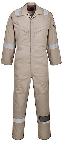 Portwest FR21 Leichter Anti-Statik Flammenresistenter Overall 210g Khaki, M