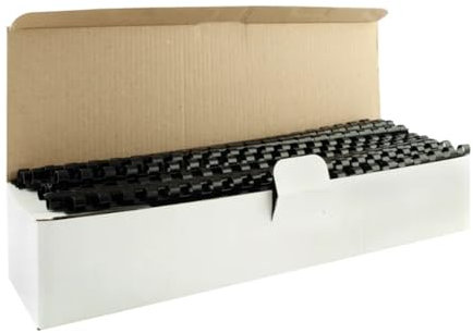 Q-Connect KF24018 Binderücken für 45 Blatt, 100 Stück schwarz