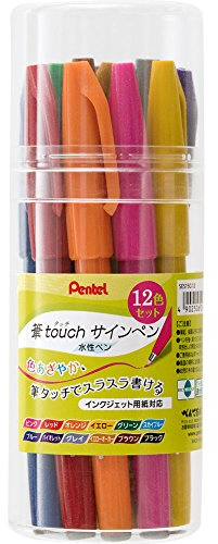 Pentel Pen Touch SES15C-12 filtpenna, 12 färger