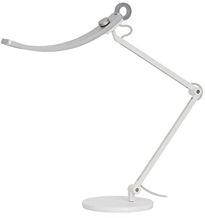 BenQ WiT e-Reading LED Schreibtischlampe, Dimmbare Tischlampe, 13 Farben und 23 Helligkeitsstufen, Ultraweite Leuchte, Entwickelt für Monitor - Silber