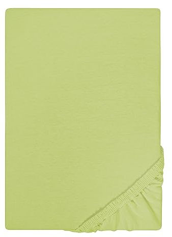 Traumhaft Schlafen - Castell - Markenbettwäsche 0077113 Spannbetttuch Jersey Stretch 1x 140x200 cm - 160x200 cm, pistaziengrün