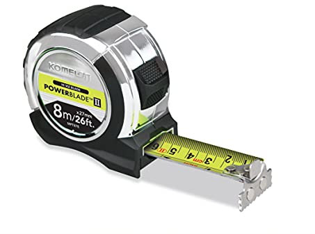 Komelon MPT826E PowerBlade Tape 8m / 26ft (Width 27mm), Multi, 8m/26ft