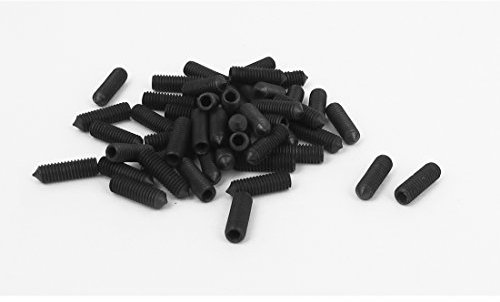 sourcing map M3 x 10mm 12.9 Legierter Stahl Sechskant Sockel Set Kegel Spitze Madenschrauben 50stk DE de