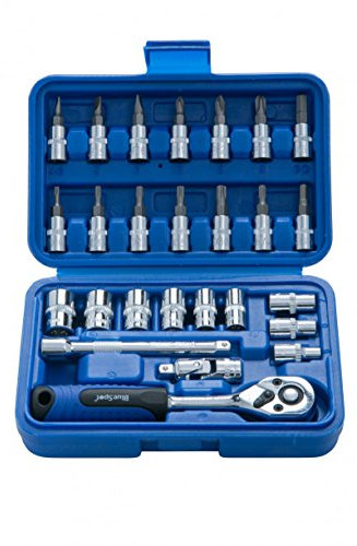 Blue Spot Tools 01525 Bluespot 26 PCE 1/4 Drive Socket Set, Silver