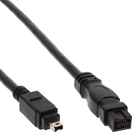 InLine 34901 FireWire 4 till 9 400/800 kabel 1 m kabelanslutning