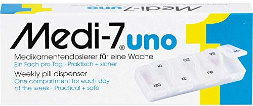 Medi-7 uno Medikamentendosierer für eine Woche mit 7 Fächern