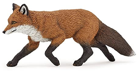 Papo - Figurine Renard - Jouet Enfant dès 3 Ans - Idée Cadeau Nature - 9 x 2 x 4 cm - Animal de la Forêt Réaliste - Peint à la Main - Collection Vie Sauvage - 53020