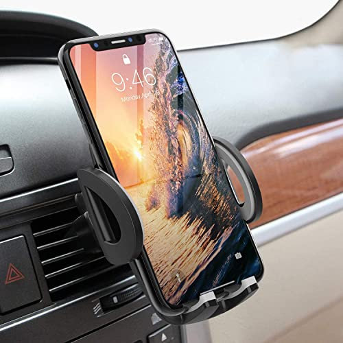 Avolare Car Phone Holder, Air Vent Holder for 360 Degree Rotation Universal In Car Mount, Super Stable & One Button Release Phone Mount Cradle Compatible with iPhone 15/14/13/12 Samsung Huawei