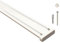 iso-design Gardinenschienen 2 läufig aus Aluminium in weiß - vorgebohrt, 240 cm (2 x 120 cm)