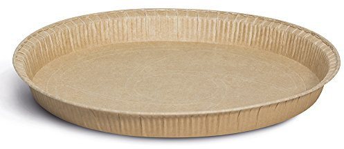 Guardini, Set de 2 moules à tarte Ø 25 cm, Jetable, Papier sulfurisé, Couleurs assorties, Fabriqué en Italie, Ligne Easy Bake, Beige