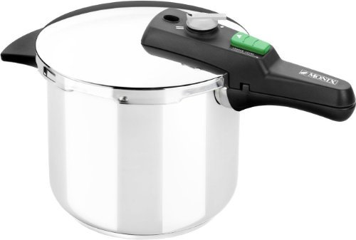 MONIX Quick Olla Express de 7 Litros, Fabricada en Acero Inoxidable, con Triple Sistema de Seguridad y 2 Niveles de Presión, Apta para Todo Tipo de Cocinas